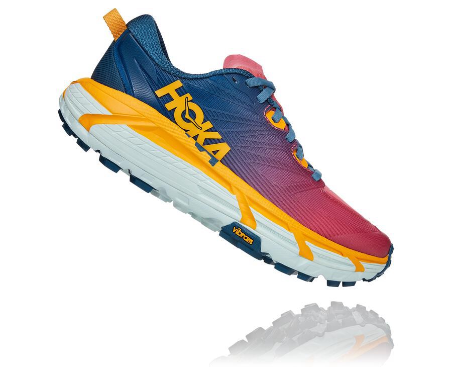 Tenis Hoka One One Trail Mujer Azules - Mafate Speed 3 - UXQO12608